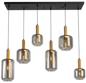 Redo 01-3215 - Luster na lanku BRINA 6xE27/23W/230V