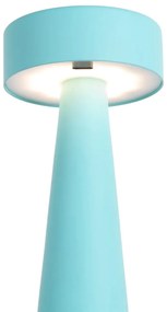 Tyrkysovomodrá LED stolová lampa (výška 16,5 cm) Mini LED Ring – Leitmotiv