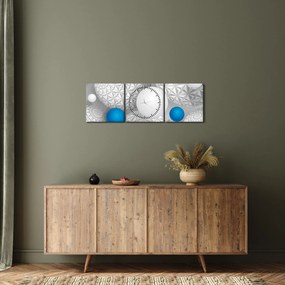 Obraz s 3D motívom (s hodinami) (90x30 cm)