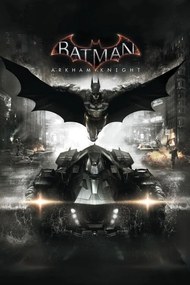 Umelecká tlač Batman Arkham Knight - Batmobile, (26.7 x 40 cm)