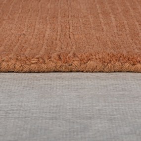 Flair Rugs, DOPREDAJ: 120x170 cm Kusový ručně tkaný koberec Tuscany Textured Wool Border Orange, 120x170, oranžová, obývacia izba