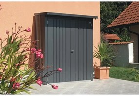 Dverový set pre prístrešok na drevo Biohort Woodstock 150 tmavosivý metalický