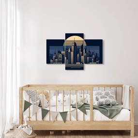 Obraz – Geometrické mesto (90x60 cm)