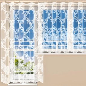 Hotová žakárová záclona HENRIETA - balkónový komplet