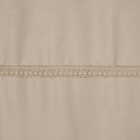 SATÉNOVÉ OBLIEČKY RETRO5 200X220 CM, 2KS 70X80 CM BÉŽOVÉ