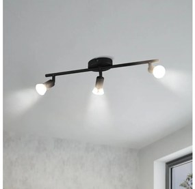 Eglo 32431 - LED Bodové svietidlo BUZZ-LED 3xGU10/2,8W/230V 3000K čierna