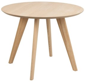 Okrúhly jedálenský stôl s doskou v dubovom dekore ø 100 cm Townsville – Actona