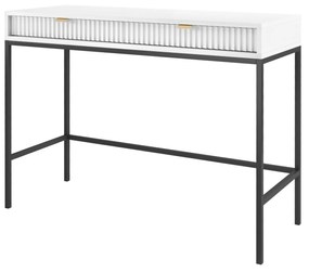 Toaletný stolík Nova 104 cm biely/čierny
