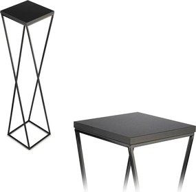 STOJAN NA KVETINÁČ LOFT7 100X24X24 CM ČIERNA