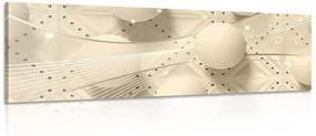 Obraz luxus v sépiovom prevedení - 150x50