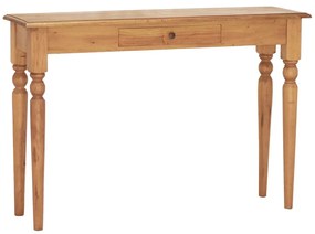 vidaXL Konzolový stolík 110x30x75 cm masívne mahagónové drevo