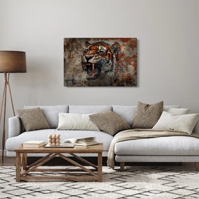 Obraz - Tiger z tehál (90x60 cm)