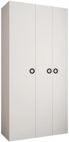 Šatníková skriňa 120 cm Carmela 40-1 (biela + čierna). Akcia -20%. Vlastná spoľahlivá doprava až k Vám domov. 1126509