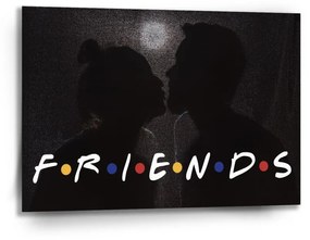 Sablio Obraz Seriál Priatelia FRIENDS Bozk - 90x60 cm