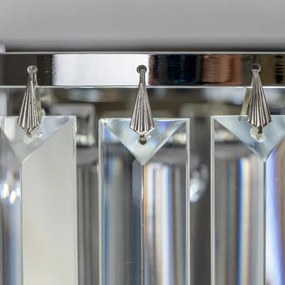 Brilagi - LED Krištáľové nástenné svietidlo MOZART 2xE14/40W/230V lesklý chróm