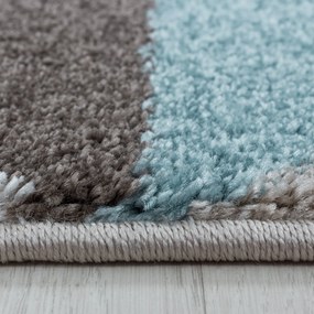 Ayyildiz, Kusový koberec Efor 3716 blue, 80x250, hnedá, obývacia izba