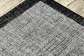 Koberec SIZAL FLOORLUX 20401 Ramka strieborný / čierny