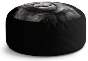 Taburet Circle orangutan, sivá / čierna