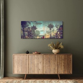 Obraz - mesto v budúcnosti (120x50 cm)