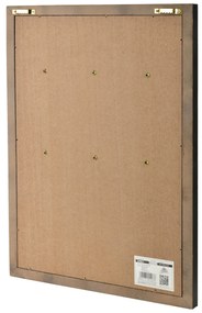 Skříňka na klíče STACY 40x30 cm černá/hnědá