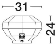 Dizajnová stolová lampa Mapi B