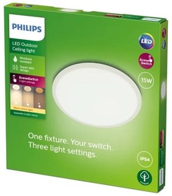Philips - LED Stmievateľné vonkajšie svietidlo SUPERSLIM LED/15W/230V IP54 biela