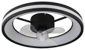 Globo 03651 - LED Stropné svietidlo s ventilátorom GATIAN LED/30W/230V čierna + DO