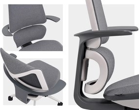 Ergonomická detská stolička MOSH Airflow 396 – sivá