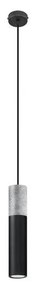 Sollux SL.0650 - Luster na lanku BORGIO 1xGU10/40W/230V betón/kov čierna