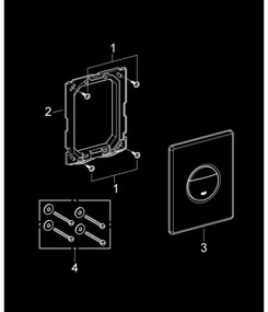 GROHE 38765000 - Splachovacie tlačidlo NOVA COSMOPOLITAN 156 × 197 mm chróm