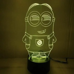 3Dmix 3D-MTV005 - Motív pre 3D LED nočnú lampu - Mimoň