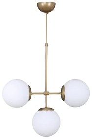 Biele/v zlatej farbe závesné svietidlo so skleneným tienidlom ø 15 cm Seagull – Squid Lighting