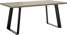 XXXLutz JEDÁLENSKÝ STÔL, čierna, koňaková, 180/76/90 cm Hom`in - Obývacie zostavy - 000552059509