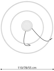 Thoro TH.176 - LED Luster na lanku RIO LED/80W/230V CRI90 3000K biela