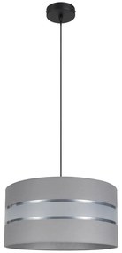 Luster na lanku CORAL 1xE27/60W/230V pr. 40 cm šedá