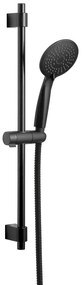 Čierny sprchový set z nerezovej ocele 66 cm Young - Wenko