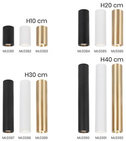 Stropné svietidlo Genesis, 1x zlaté kovové tienidlo, (10 cm)