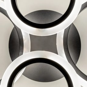 Brilagi - LED Stmievateľný prisadený luster ORBITS LED/50W/230V 3000-6500K antracit + DO