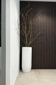 Kvetináč SOLERIO, výška 80 cm, sklolaminát, biely