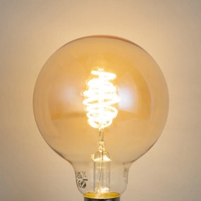 Inteligentná stmievateľná LED žiarovka E27 G95 Jantárová 4,9 W 320 lm 2500 K