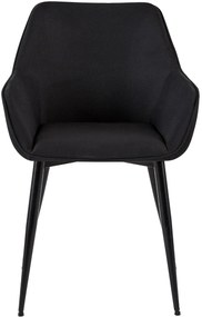 Jedálenská stolička látka Vessa - čierna