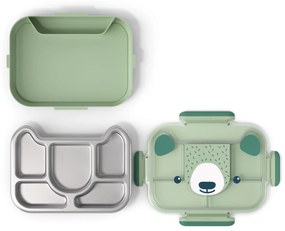 monbento Desiatový box Monbento Wonder Green Bear 950 ml