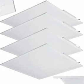 4x LED zapustený stropný panel 60x60 40W 4000k
