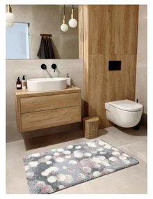 Kúpeľňová predložka Dots sivá 50x80cm