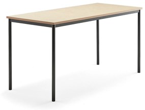 Stôl SONITUS, 1800x800x900 mm, linoleum - béžová, antracit