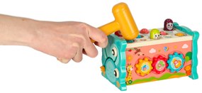 Zabawka sensoryczna wbijak dla niemowląt 8w1 Bibi-inn niebieska