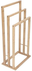 Mexen Bamboo, bambusový držiak na uteráky 3-radový, prírodná bambusová, 701342-00