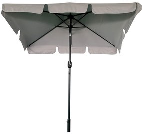 Záhradný slnečník 125x200 cm svetlo sivý