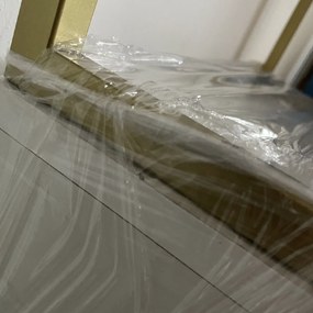 PROXIMA.store - Dizajnový nočný stolík - NOVA (set 2 ks) FARBA: biela, FARBA NÔH: zlatá