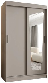 Šatníková skriňa 120 cm Mokka (kašmír). Akcia -62%. Vlastná spoľahlivá doprava až k Vám domov. 1126026